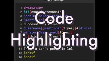 BDFD Now Has Code Highlighting 🎨