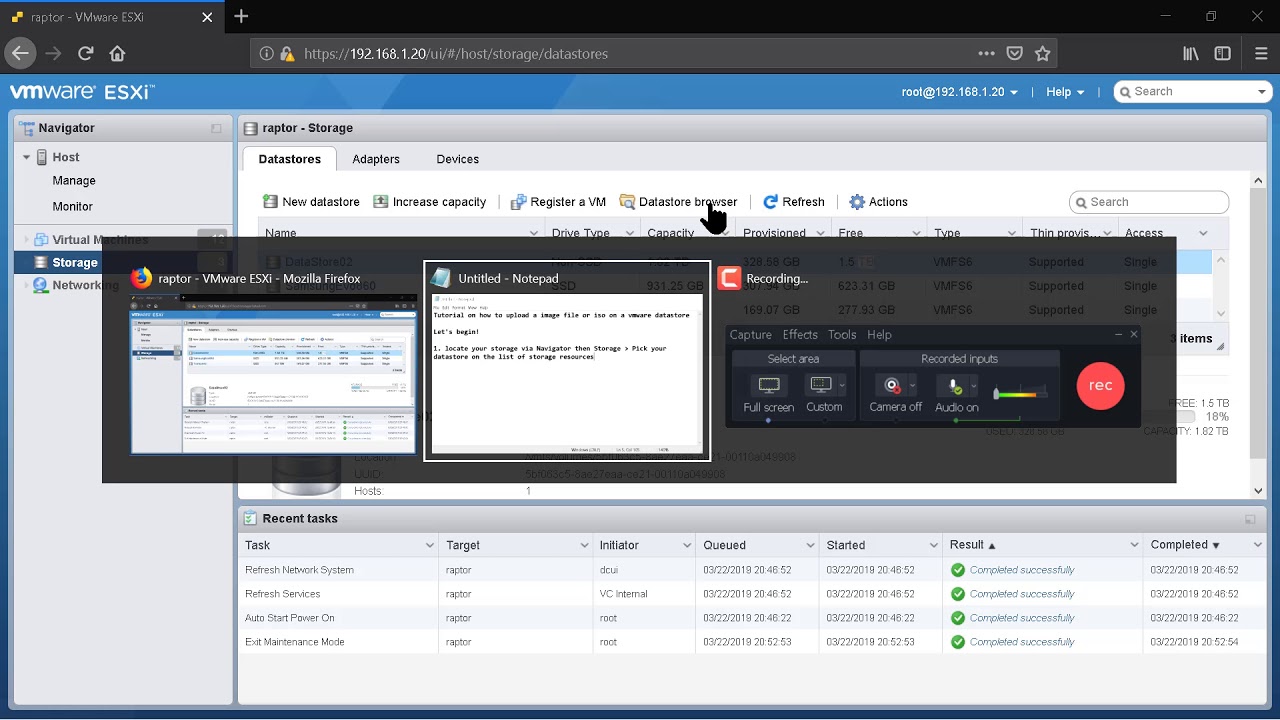 How to upload ISO file VMware Datastore YouTube