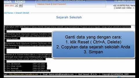 Tutorial Menu Humas SISKO - Sistem Informasi Sekolah