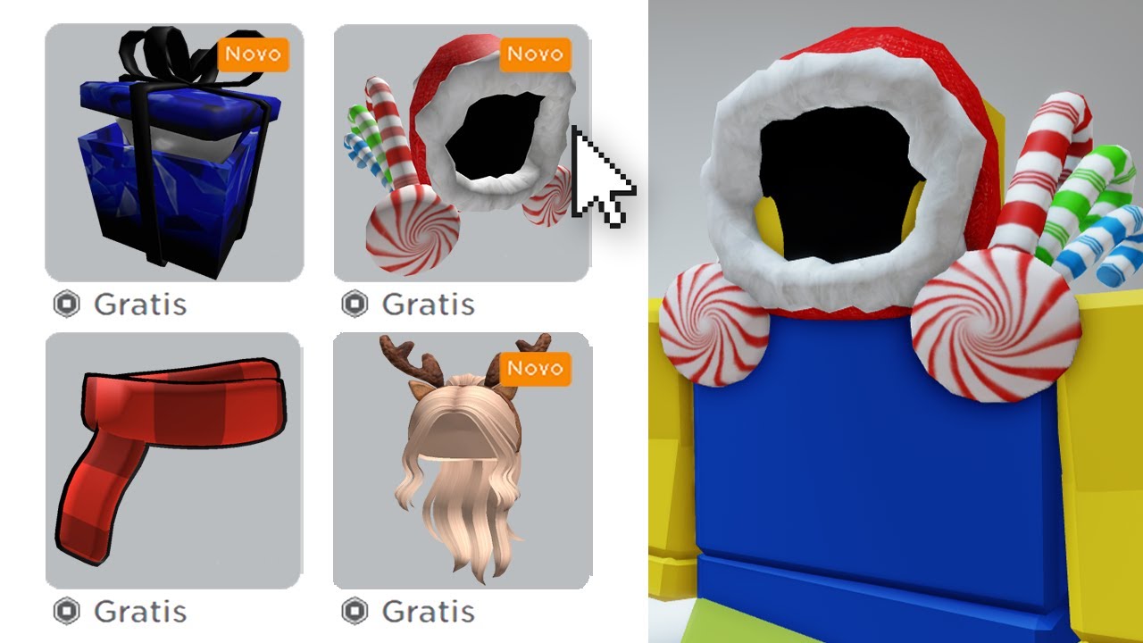 SAIUU! COMO PEGAR os NOVOS ITENS GRATIS do ROBLOX! 😱 (2023) 