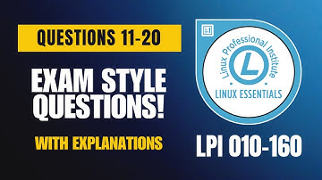 Linux Essentials (010-160) Exam-Style Practice Questions 2025 | Q11–20 (With Explanations)