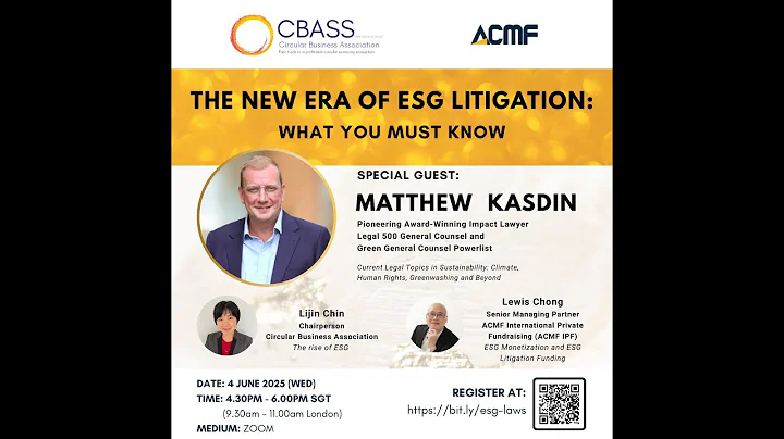 Webinar: The New Era of ESG Litigation - What you must know