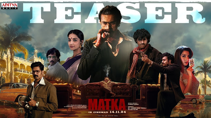 Matka Teaser | Varun Tej | Karuna Kumar | Meenakshi Chowdary | Nora Fatehi | GV Prakash Kumar | Link