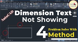 Dimension Text NOT SHOWING in [ AutoCAD 2020 ] | Problem & Solution | AutoCAD Tutorial For Beginners