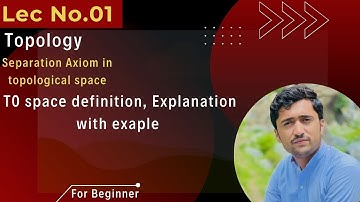 To Space and Separation Axioms in Topological Space. Explanation with examples in Urdu| Hindi