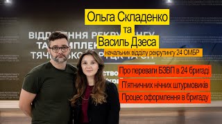 Пʼятничних нічних штурмовиків в ЗСУ не чекають. Василь Дзеса 24 ОМБР і Ольга Складенко про рекрутинг