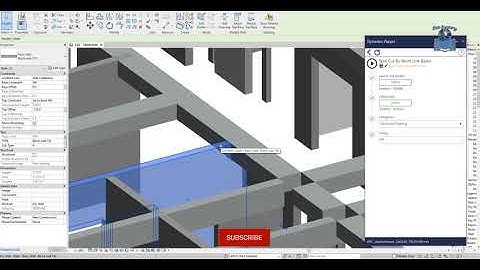 wall cut by revit link model beam
