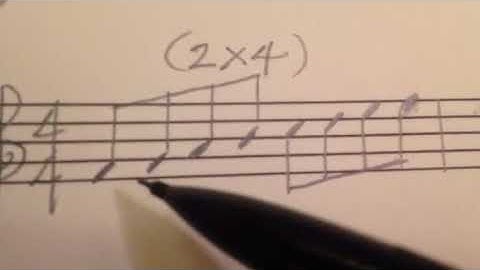 Music Notation: Drawing/Learning Eighth Notes