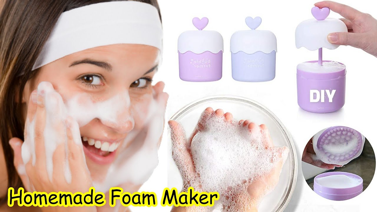 DIY face wash foam maker, How to make foam face wash at home, marshmallow  whip maker