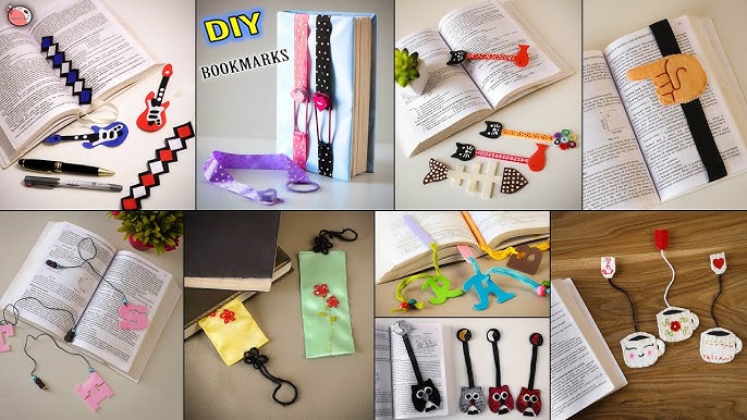 4 Easy DIY Bookmarks, Homemade Book Marks