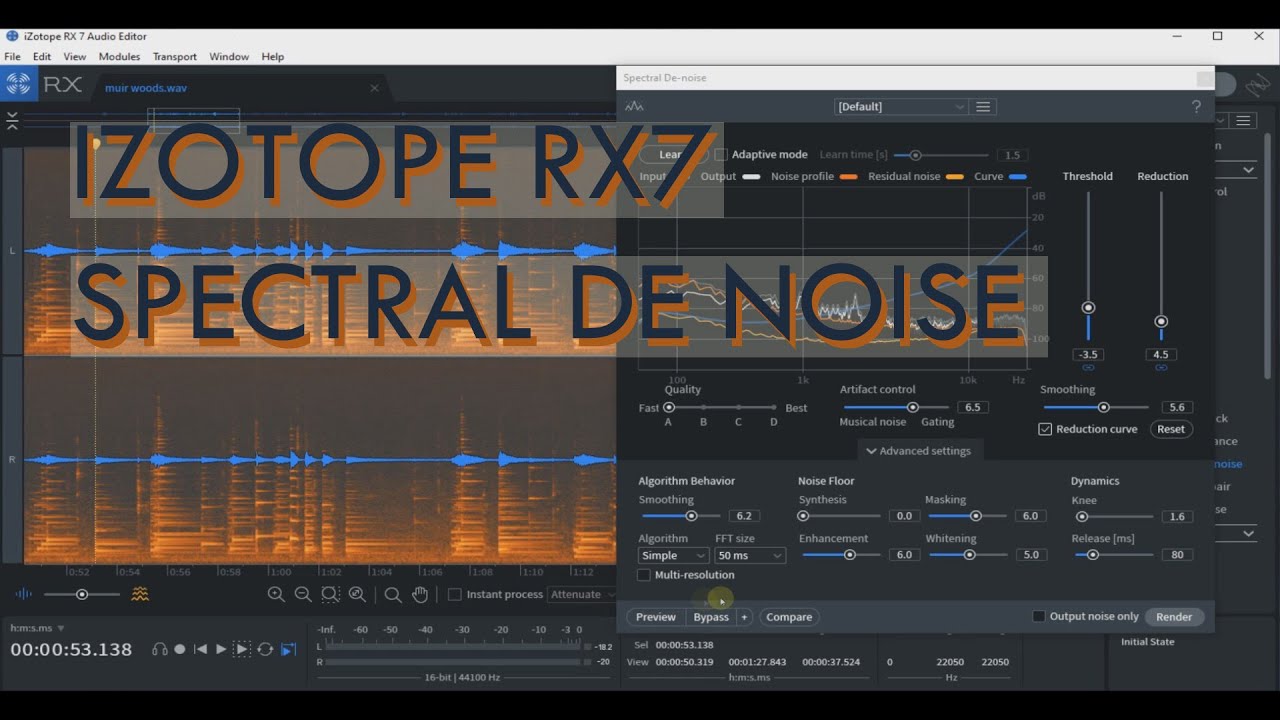 Izotope RX7 Spectral De-Noise auf YouTube ansehen Izotope RX7 Spectral De-Noise auf YouTube ansehen