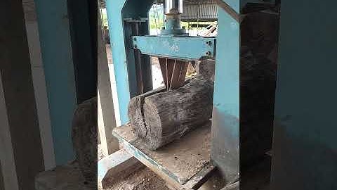 máy chẻ củi ngang siêu khoẻ chấp mọi loại gỗ đường kính 50