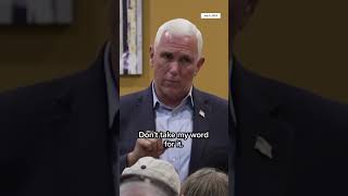 #Pence corrects #Trump supporter