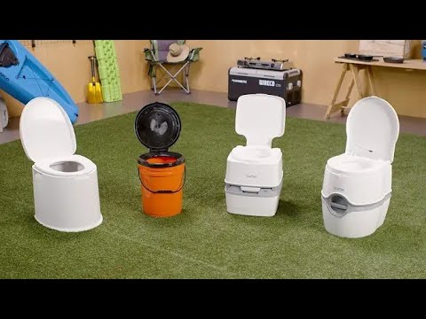Portable commode Toilet, A portable or mobile toilet, camping