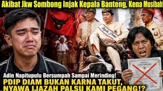 CONSEQUENCES OF JKW'S ARROGANCE IN STEPPING ON A COW'S HEAD!! ADIAN NAPITUPULU VOWS TO EXPOSE THE...