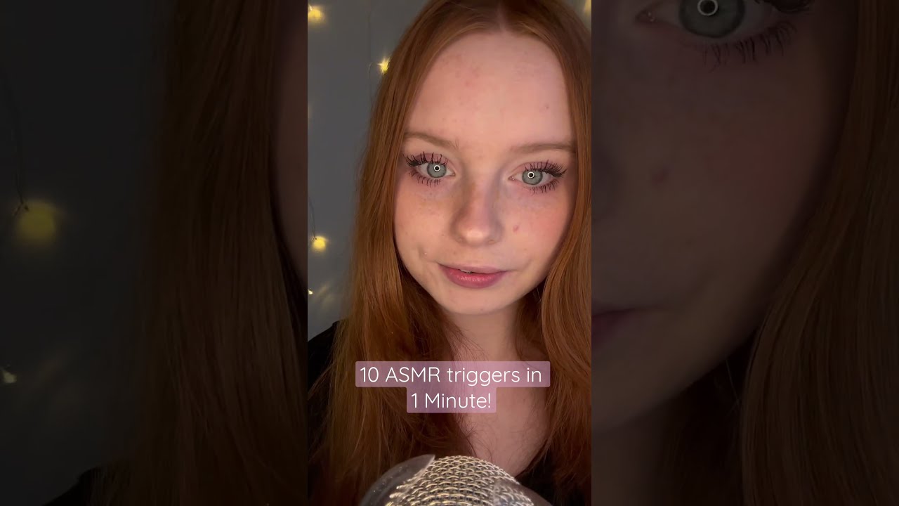 10 ASMR Triggers In 1 Minute 