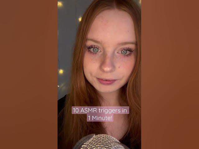 10 ASMR Triggers In 1 Minute!