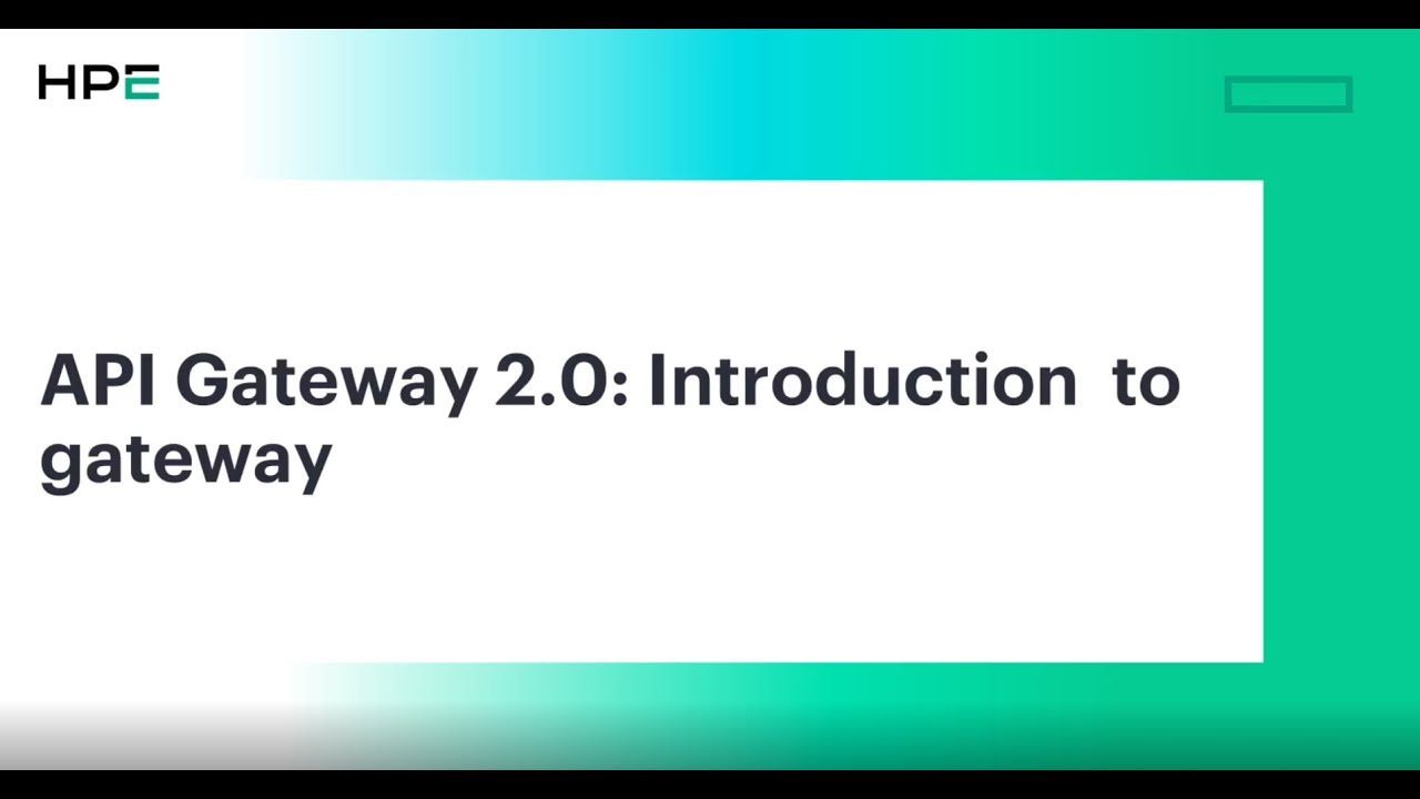 Nonstop API Gateway 2.0: Introduction to Gateway Project - YouTube