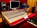 Mixing on a 1970s console with outboard gear riothomerecording