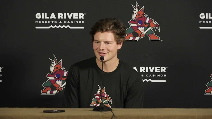Barrett Hayton at Media Day 2022 | Arizona Coyotes