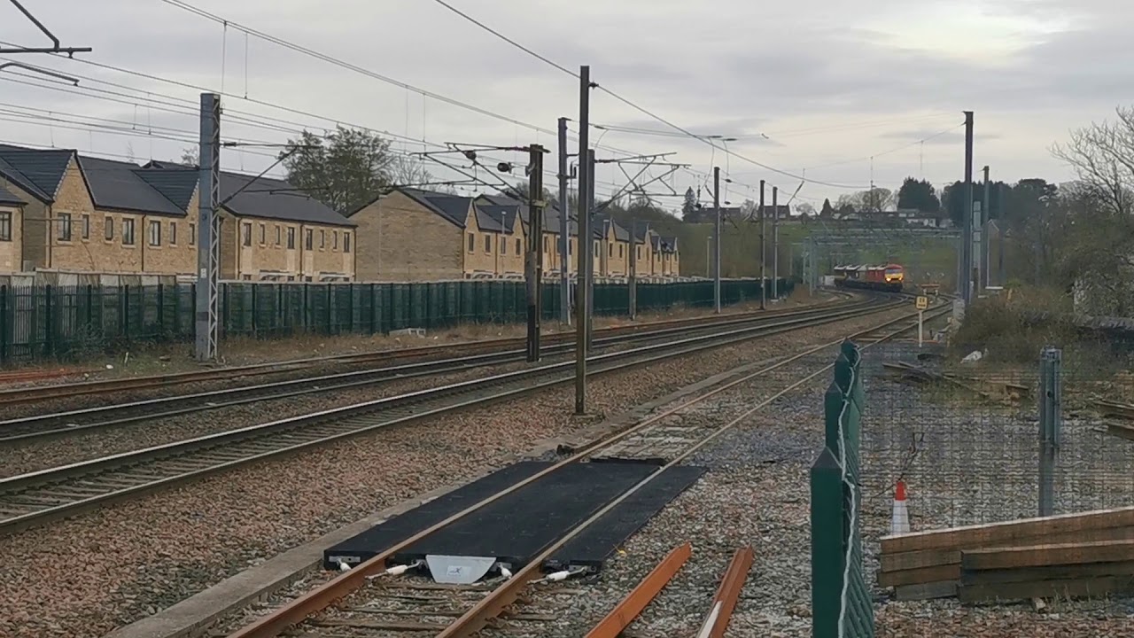 90036 with 90019/67020/90039/90029 dit 0z07 Crewe IEMD - Mossend Yard, 15th March 2021