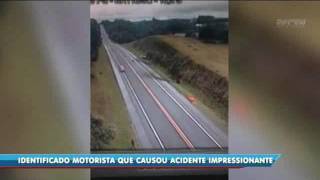 Identificado motorista que causou acidente impressionante na BR-116, em Mafra