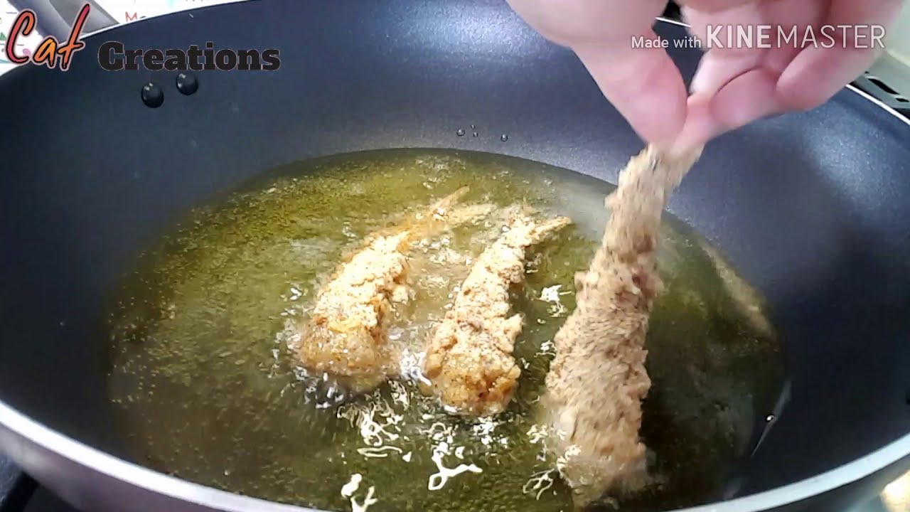 Deep Fried Prawns Vegetables with Tartar Sauce (recipe) กุ้งทอดครีม