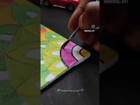 ASMR Mandala painting #asmr #painting #mandala #acrylicpainting
