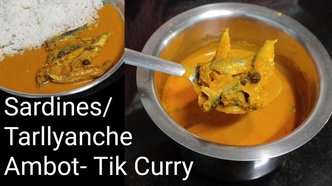Goan Tarllyanche Ambot-Tik Curry | Sardines sour and spicy curry |