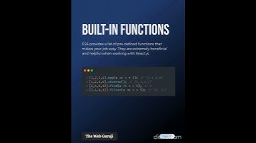Javascript concepts to master before react. #react #javascript #reactjs