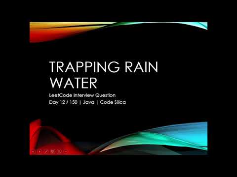 Trapping Rain Water | LeetCode Interview Question | Two Pointers Explained in Java