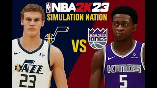 Utah Jazz vs Sacramento Kings | NBA 2K23 Simulation | Simulation Nation