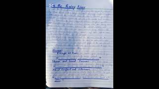 On the Rainy River by Tim O' Short story| how to improve your handwriting|
