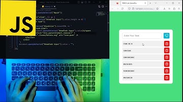 ASMR Programming - Coding a Todo List App with Javascript - No Talking