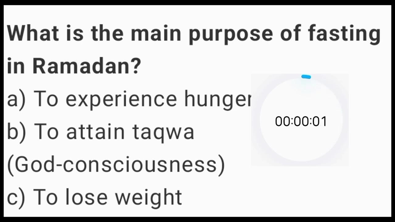 quiz on ramadan