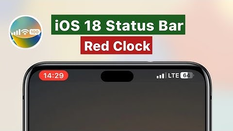 How to Get iOS Status Bar on Android || Red Clock