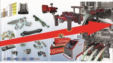 Pronic -  TKN in-die tapping unit with 8 spindles for a house furniture bracket.