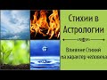 Стихии в Астрологии. Разные качества стихий. Влияние стихий на характер человека