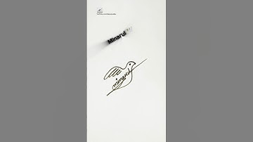 Falcon🕊️Signature | Signature Design | Signature Ideas | Minarul Signature Style #signature #shorts