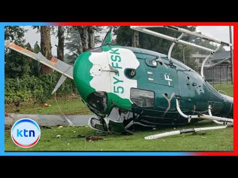 Kenya Forest Service Chopper Crashes at Kericho Golf Club, All Occupants Survive