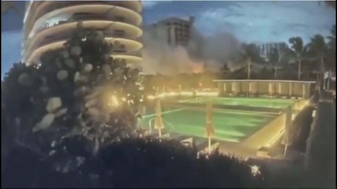 Video shows Florida condo collapse - YouTube