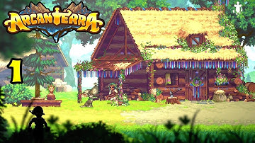 Arcanterra A Story-Driven Pixel RPG. Part 1. Gameplay Walkthrough (iOS,Andriod).