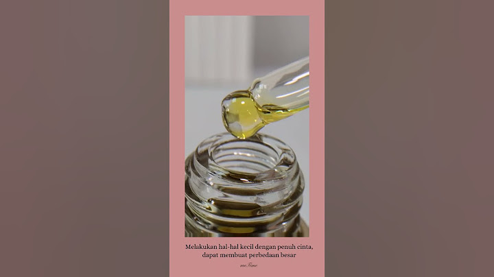Contoh video produk kecantikan (bhumi face oil)