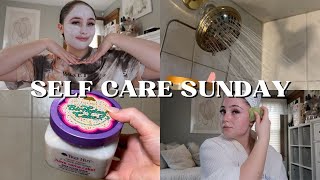 SELF CARE SUNDAY! (Hair oiling, face mask, shower products, &amp; self tanning)
