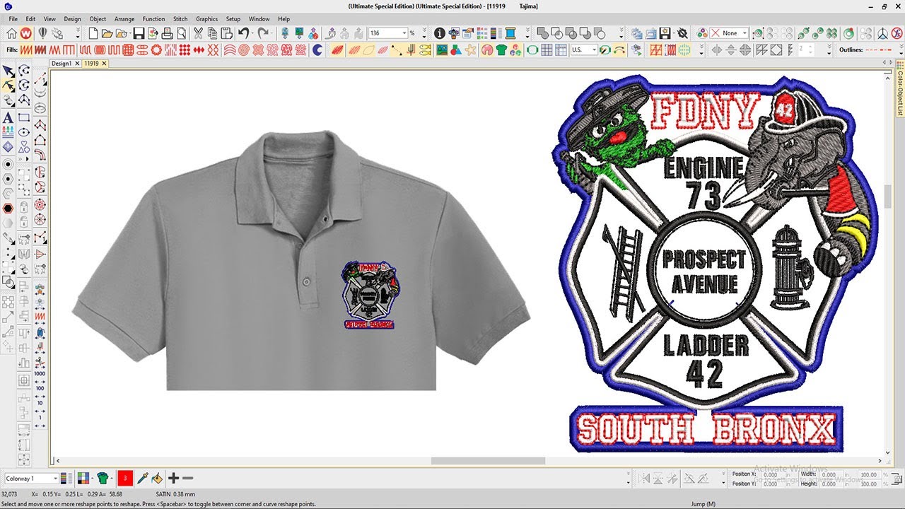 FDNY South Bronx Embroidery logo for polo Shirt YouTube