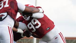 Video from Arkansas spring drills (Practice 10)