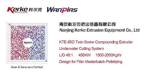 KTE-95D PP PE + Caco3 Filler Masterbatch Production Line Running in Buyer