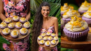 Raw Vegan Mini Cheesecake Desserts 🧁 Orange Lavender Cupcakes 🍊Easy, No-Bake, Healthy &amp; Dairy-free ✨