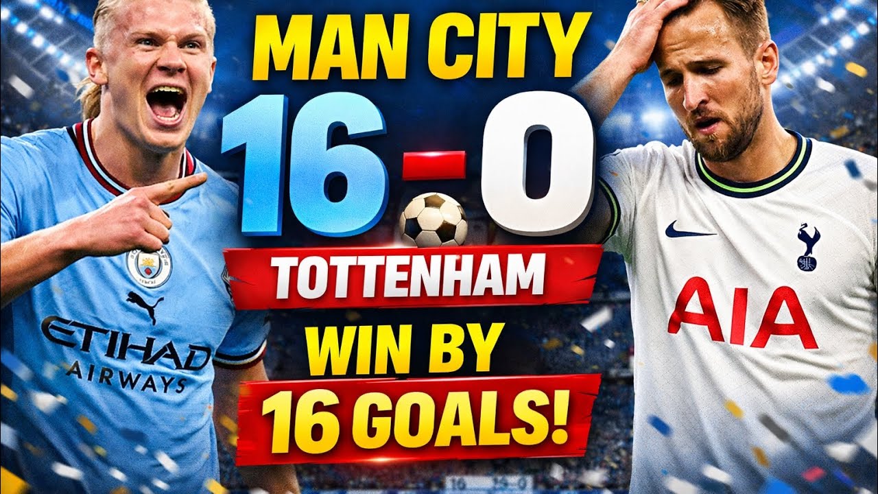 MAN CITY 16–0 TOTTENHAM 😱 | Biggest Win Ever? | 