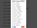 🔥 Don’t Say VERY! Use These Smart English Words 😱 | Improve Your English #shorts #englishspeaking